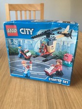 Lego City Set 60100 Helicopter Airport Construction Mini Figures New