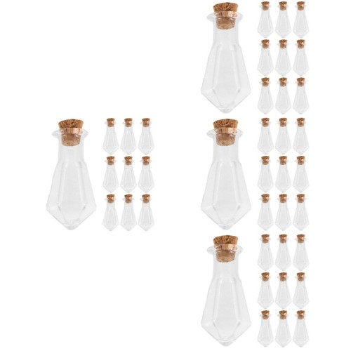 40pcs mini glass bottles with - mini,