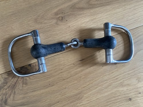 Rubber covered ring snaffle - rubber,