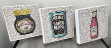 Canvas Computer Art Heinz Baked Beans, Heinz Tomato Ketchup & Marmite