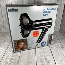 Braun Diffuser Silencio 1200 Compact Soft Professional Light Weight Hair Dryer