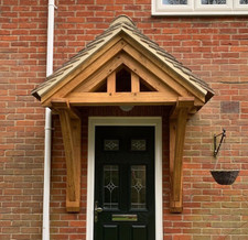 Solid Oak Porch Kit, Front