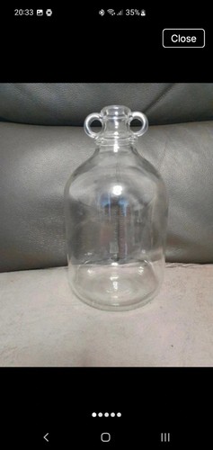 Clear glass demijohn litre - glass,