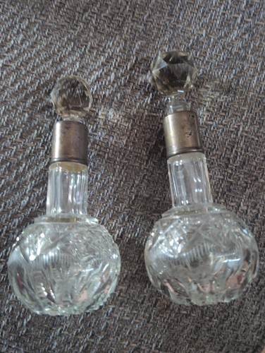 Two antique silver - two, perfume