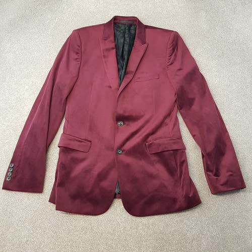Asos mens jacket 40r burgundy - jacket,