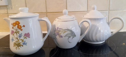 Three vintage porcelain - three,