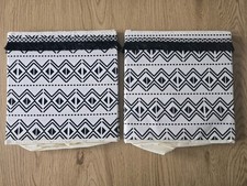Tribal Patterned Storage Cube Boxes Set of 2 Fabric Lining
