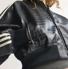 Adidas Black SST PLEATHER Croc