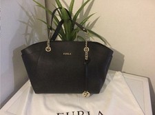 Furla  Black Leather Bag