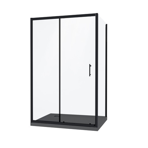 Black 1100mm sliding door - sliding,