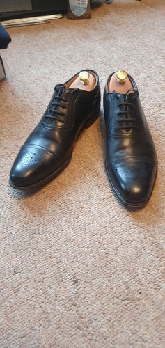 Church men black leather - men's,