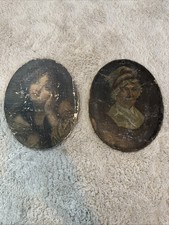 Antique Folk Art Portrait