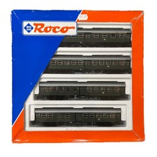 ROCO HO Gauge DB Set 4 x 1st/2nd Class Reconstructed Coaches - Mint Condition