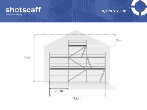 Top gable scaffolding