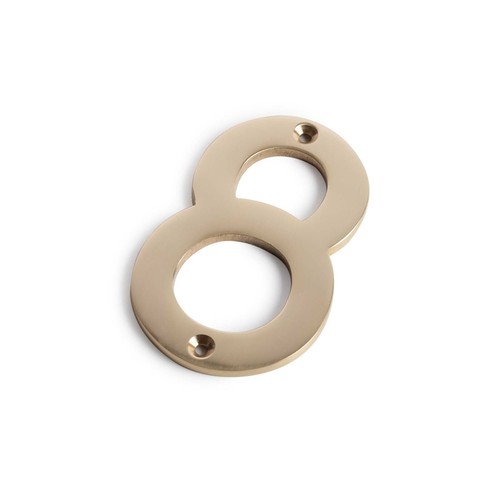 Brass door numbers letters - numbers,