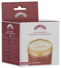 6x Kilner Wide Mouth Jar