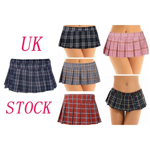 Sexy womens plaid mini - uk,