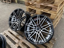 20 inch 5x120 666M style BLACK POL Alloy Wheels Rims BMW E90 F10 F30 F32 F01 F10
