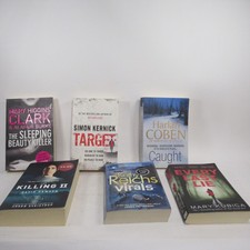 Mystery Thriller Suspense Fiction Book Bundle 6 Paperback Various Authors