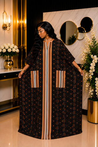 Elite ankara boubou dress with - elite,