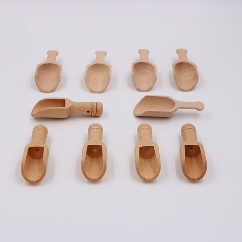 Tiny condiment spoon wooden - condiment,