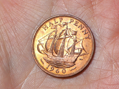 1960 british elizabeth half - ii,