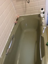 Vintage Retro Avocado Bathroom Suite With Bath, Sink And Toilet 60’s 70’s