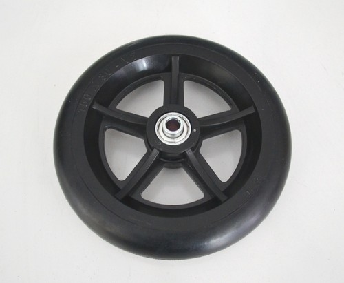 Black front castor wheel - 6",