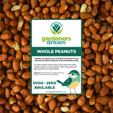 GardenersDream Whole Peanuts - Fresh Premium Wild Bird Seed Garden Food Nut Feed