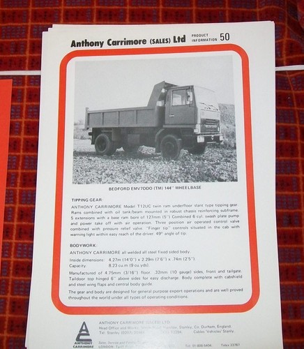 Anthony carrimore tipper body - carrimore,