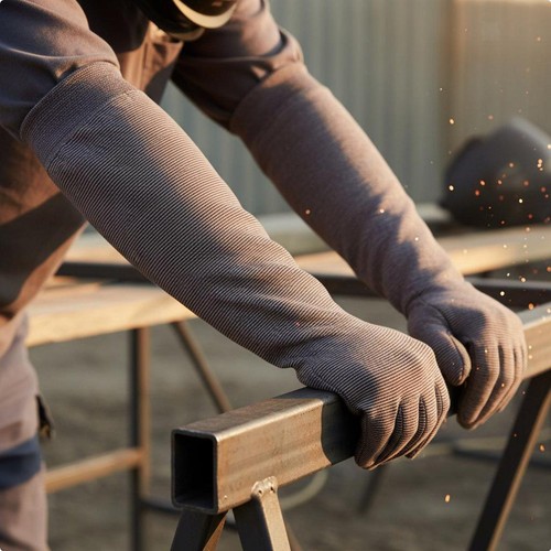 Welding arm sleeve - arm,