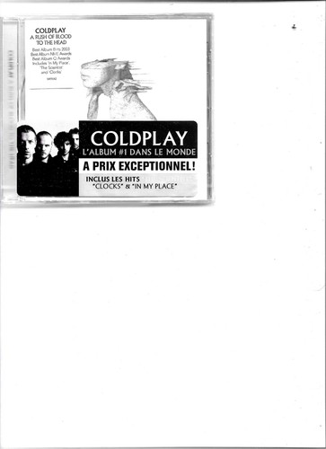 Coldplay rare french rush - french, cd