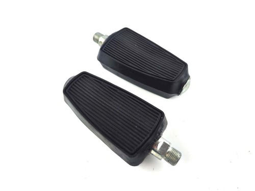 Black plastic pedals for