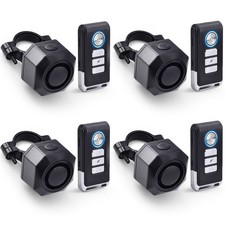 4pc Motorcycle Motorbike Anti-theft Security Alarm Remote Control Sensor System