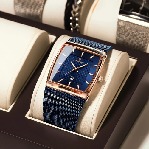 Luxury men watch rectangle - men's,