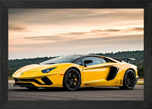 Yellow lamborghini aventador - yellow,