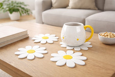 Daisy Flower Coasters Set of 4