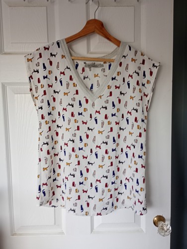 Cat pattern ladies blouse - pattern,