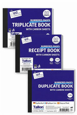 6 x Half Size Receipt Books