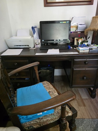 Ercol desk and - ercol, chair