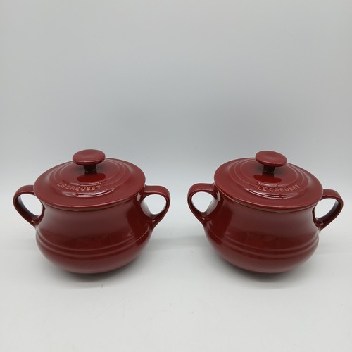 Creuset mini bean pots - le,
