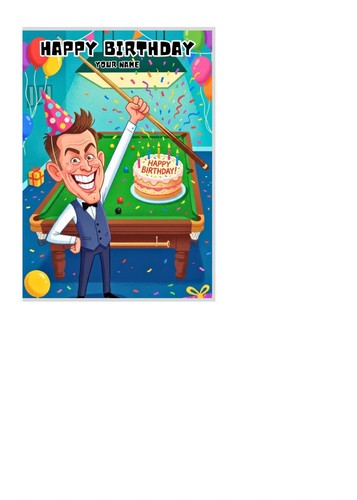 Snooker themed birthday - themed,