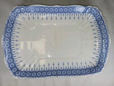 Serving Platter Vintage John Maddock & Sons Serving Tray Royal Vitreous Blue  
