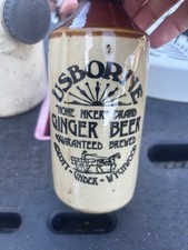 Vintage USBORNE GINGER BEER Bottle - Stoneware [Ascott-under-Wychwood]