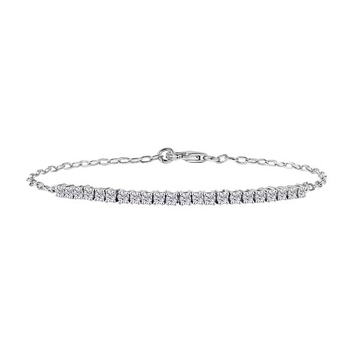 Lab grown diamond tennis chain - grown,