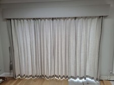 Laura Ashley Stephanie Dove Grey Curtain 605cm wide 222.5cm drop - No Box Pelmet