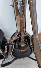 Fender  6 string Semi acoustic dreadnought body with Fender Amp.  Case included