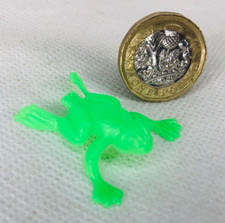 Animal Frog Green Press Jump Vintage Action Figure Amphibian Mini