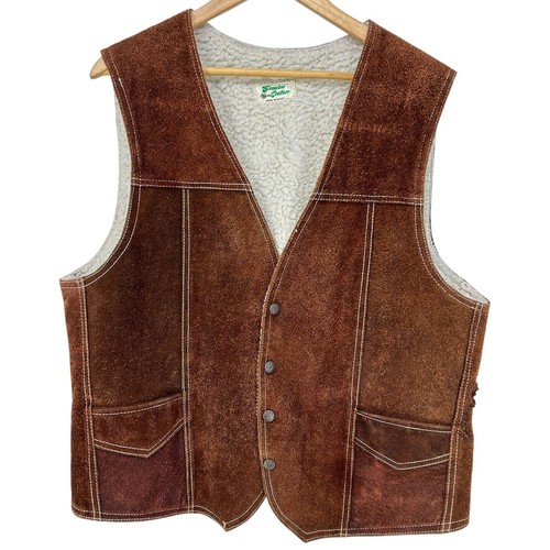 Vintage mens genuine suede - mens,