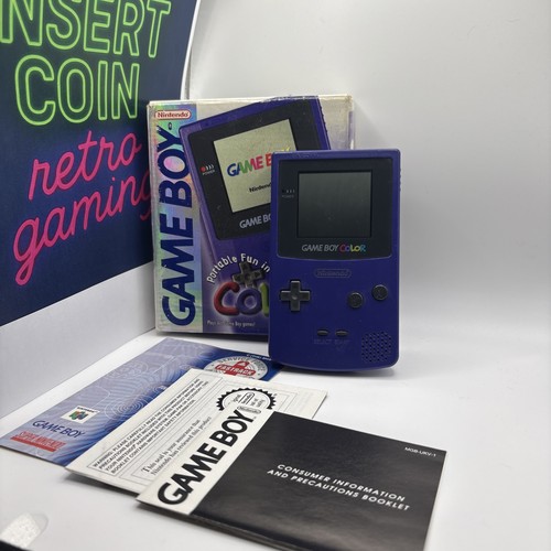 Gameboy color console grape - color,